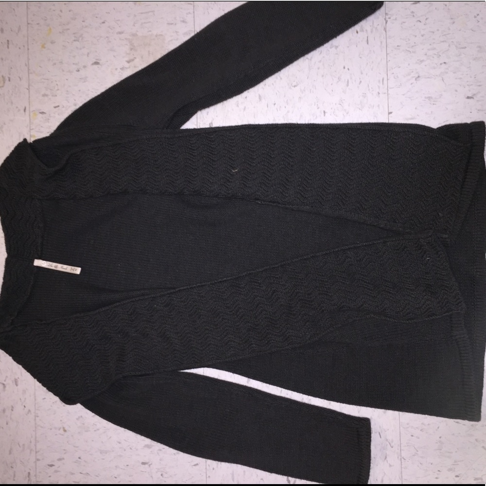 Leo and Nicole Gray Sweater